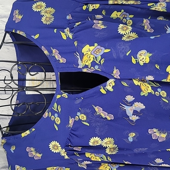 DISNEY Alice In Wonderland Flowy Layered Blouse XL - Picture 2 of 9